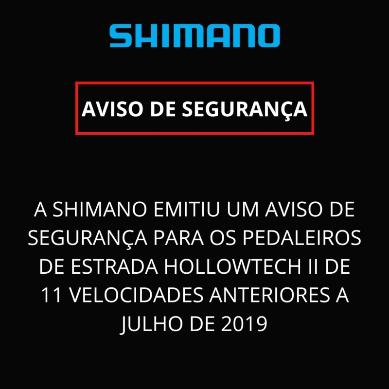AVISO DE SEGURANÇA IMPORTANTE